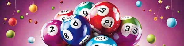 Colourful Funny Bingo balls with Numbers