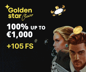 New Golden Stars Casino Bonus code for 200 extra free spins to new customers today